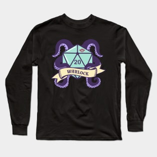 D&D Warlock D20 Long Sleeve T-Shirt